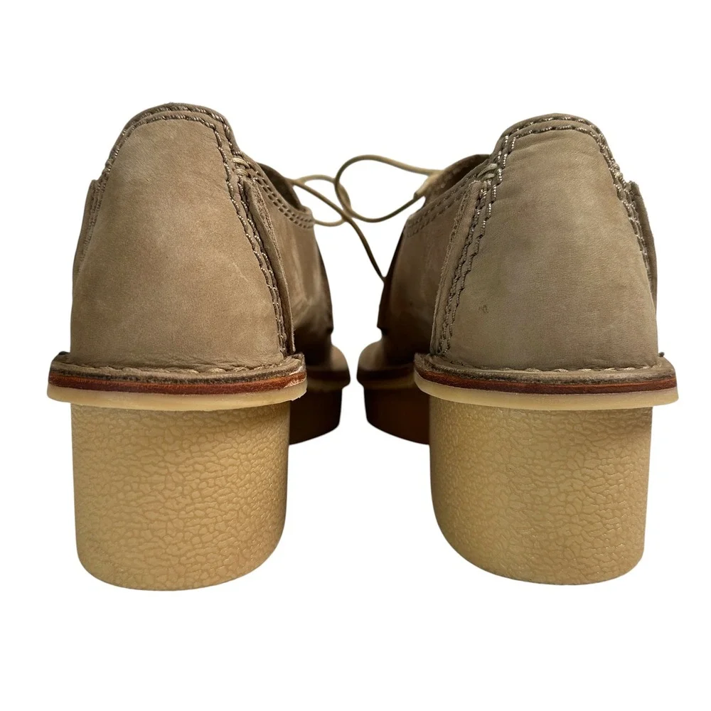 Clarks Shoes Artisan Veldta Auburon Platform Moccasin Nubuck Taupe 10 Gorpcore